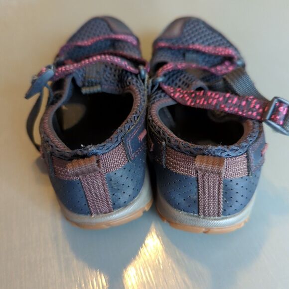 Chaco Odyssey Junior Kids Youth 3 Navy Blue Pink Hiking Sandal Shoes Outdoor - Picture 3 of 7